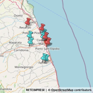 Mappa Via Tunisia, 63821 Porto Sant'Elpidio FM, Italia (9.78818)
