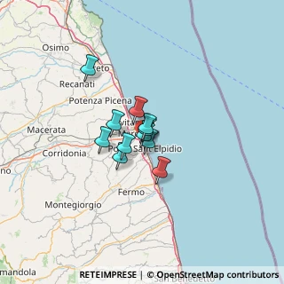 Mappa Via Tunisia, 63821 Porto Sant'Elpidio FM, Italia (7.16818)