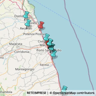 Mappa Via Tunisia, 63821 Porto Sant'Elpidio FM, Italia (15.38692)
