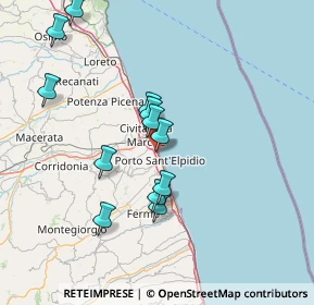 Mappa Via Tunisia, 63018 Porto Sant'Elpidio FM, Italia (14.39)