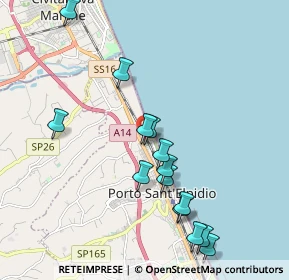 Mappa Via Tunisia, 63821 Porto Sant'Elpidio FM, Italia (2.10429)