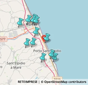 Mappa Via Tunisia, 63821 Porto Sant'Elpidio FM, Italia (3.37667)