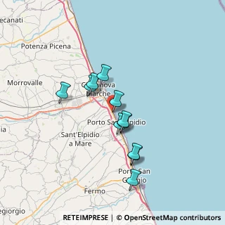 Mappa Via Tunisia, 63821 Porto Sant'Elpidio FM, Italia (5.80182)