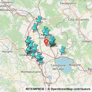 Mappa Via di Padule, 52044 Cortona AR, Italia (11.7445)