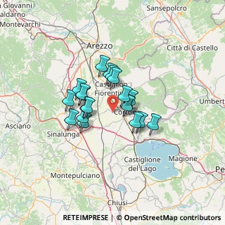 Mappa Via di Padule, 52044 Cortona AR, Italia (9.5705)