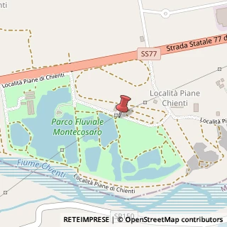 Mappa Localita' Piane di Chienti, 21, 62010 Montecosaro, Macerata (Marche)