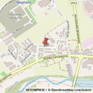 Mappa Via Volturno, 97, 62100 Macerata, Macerata (Marche)
