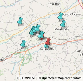 Mappa Via Tagliamento, 62100 Macerata MC, Italia (5.18)