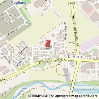 Mappa Via Tagliamento, 63, 62100 Macerata, Macerata (Marche)