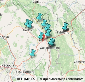Mappa SS219, 06023 Gualdo Tadino PG, Italia (11.1325)