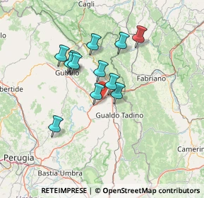 Mappa SS219, 06023 Gualdo Tadino PG, Italia (11.54833)