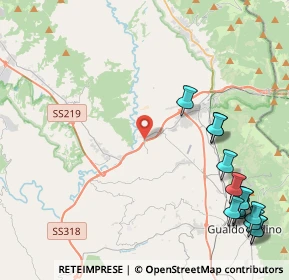 Mappa SS219, 06023 Gualdo Tadino PG, Italia (6.23929)