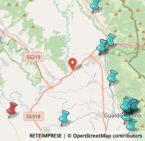 Mappa SS219, 06023 Gualdo Tadino PG, Italia (7.3535)