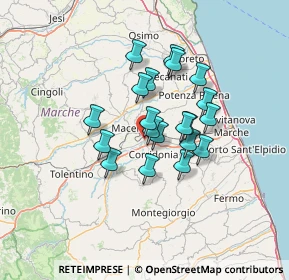 Mappa Borgo Piediripa, 62010 Piediripa MC, Italia (10.335)