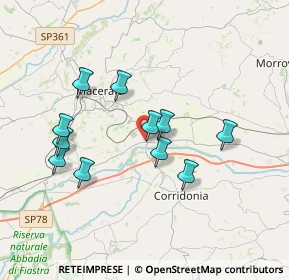 Mappa Borgo Piediripa, 62010 Piediripa MC, Italia (3.39636)