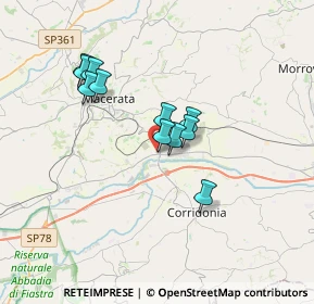 Mappa Borgo Piediripa, 62010 Piediripa MC, Italia (2.88091)