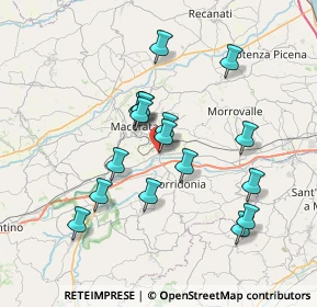 Mappa Borgo Piediripa, 62010 Piediripa MC, Italia (6.67941)