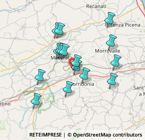Mappa Borgo Piediripa, 62010 Piediripa MC, Italia (6.4275)