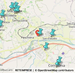 Mappa Borgo Piediripa, 62010 Piediripa MC, Italia (3.09636)