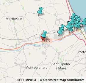 Mappa Raccordo Tolentino - Civitanova Marche, 62010 Civitanova Marche MC, Italia (5.33857)