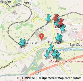 Mappa Via Mincio, 62100 Piediripa MC, Italia (0.9845)