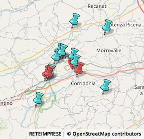 Mappa Via Mincio, 62100 Piediripa MC, Italia (5.57857)