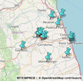 Mappa Via Mincio, 62100 Piediripa MC, Italia (13.19333)