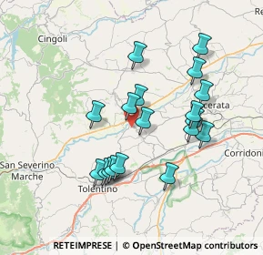 Mappa Contrada Campetella, 62010 Pollenza MC, Italia (6.83222)