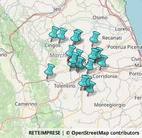 Mappa Contrada Majanesi, 62010 Treia MC, Italia (8.874)