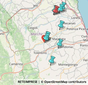Mappa Contrada Majanesi, 62010 Treia MC, Italia (14.61455)