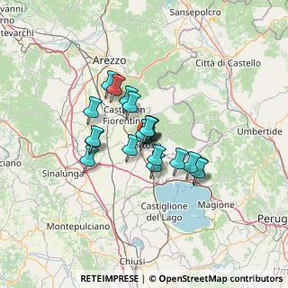 Mappa Via Vagnotti, 52044 Cortona AR, Italia (9.29)