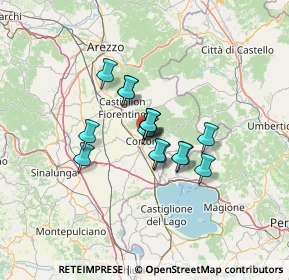 Mappa Vicolo del Teatro, 52044 Cortona AR, Italia (8.55533)