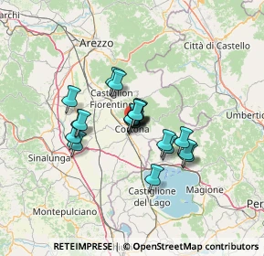 Mappa Via Casali, 52044 Cortona AR, Italia (9.1605)