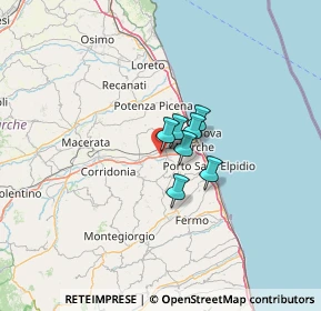 Mappa Contrada Piane Chienti snc, 62010 Montecosaro MC, Italia (27.01214)