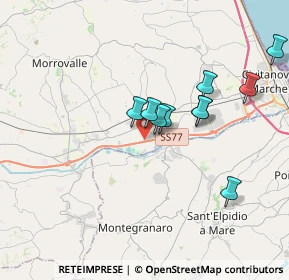 Mappa Contrada Piane Chienti snc, 62010 Montecosaro MC, Italia (3.87)