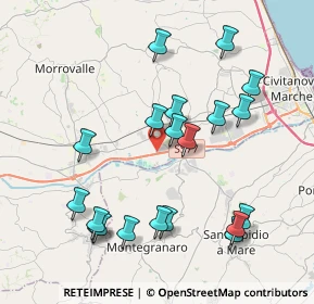 Mappa Contrada Piane Chienti snc, 62010 Montecosaro MC, Italia (4.3305)