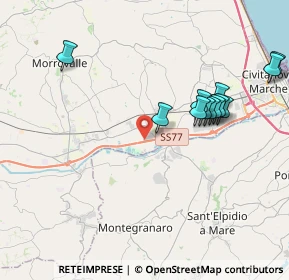 Mappa Contrada Piane Chienti snc, 62010 Montecosaro MC, Italia (4.17083)