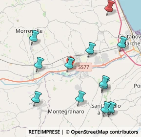Mappa Contrada Piane Chienti snc, 62010 Montecosaro MC, Italia (4.86333)