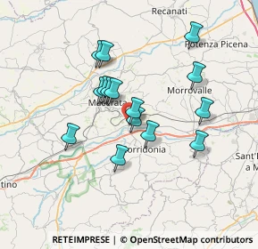 Mappa ENI Station pv., 62100 Macerata MC, Italia (6.04)