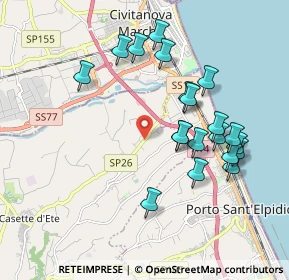 Mappa Via Lussu, 63811 Sant'Elpidio a mare FM, Italia (1.9725)