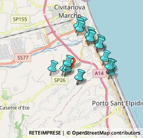 Mappa Via Lussu, 63811 Sant'Elpidio a mare FM, Italia (1.476)