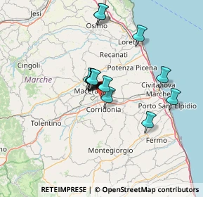 Mappa Via Giovan Battista Velluti, 62100 Macerata MC, Italia (10.66333)