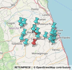 Mappa Macerata, 62100 Piediripa MC, Italia (11.56053)