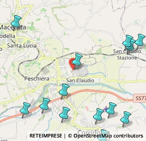 Mappa Macerata, 62100 Piediripa MC, Italia (3.12308)