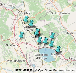 Mappa Località Tecognano, 52044 Cortona AR, Italia (10.88412)