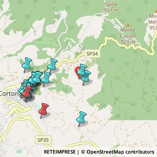 Mappa Località Tecognano, 52044 Cortona AR, Italia (1.34091)