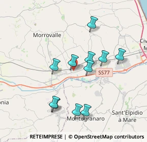 Mappa Via Michelangelo Buonarroti, 62010 Morrovalle MC, Italia (3.58455)