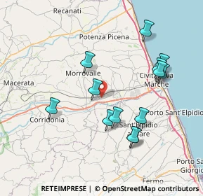 Mappa Via Michelangelo Buonarroti, 62010 Morrovalle MC, Italia (7.69462)