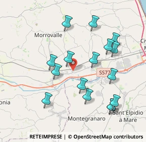 Mappa Via Fontanelle, 62010 Morrovalle MC, Italia (4.08375)