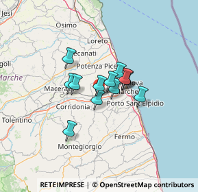 Mappa Via Fontanelle, 62010 Morrovalle MC, Italia (8.28846)